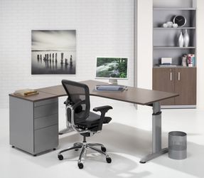 HoekBureau Links T Model 180x120cm Leverbaar in 36 Kleur Combinaties